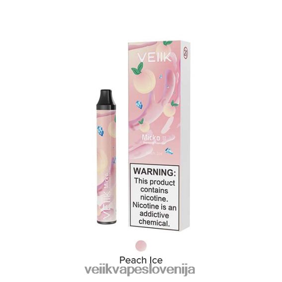 VEIIK Moos Pod Slovenija 2844NT20 breskov led | VEIIK Micko Pie vape za enkratno uporabo 600 vpihov