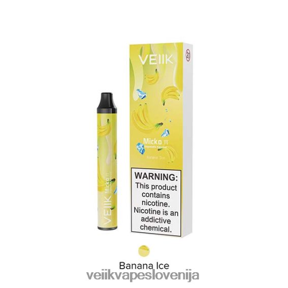 VEIIK Pod Slovenija 2844NT25 bananin led | VEIIK Micko Pie vape za enkratno uporabo 600 vpihov